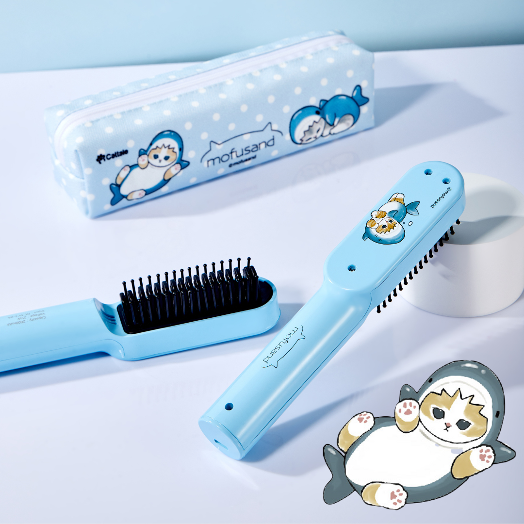 Cattale - Mofusand Cordless Thermal Styling Comb (Shark Cat)