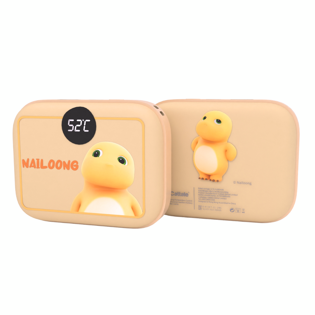 Nailoong 奶龍 - 2合1 暖手蛋+9,600mAh外置充電器 - 暖暖冬日