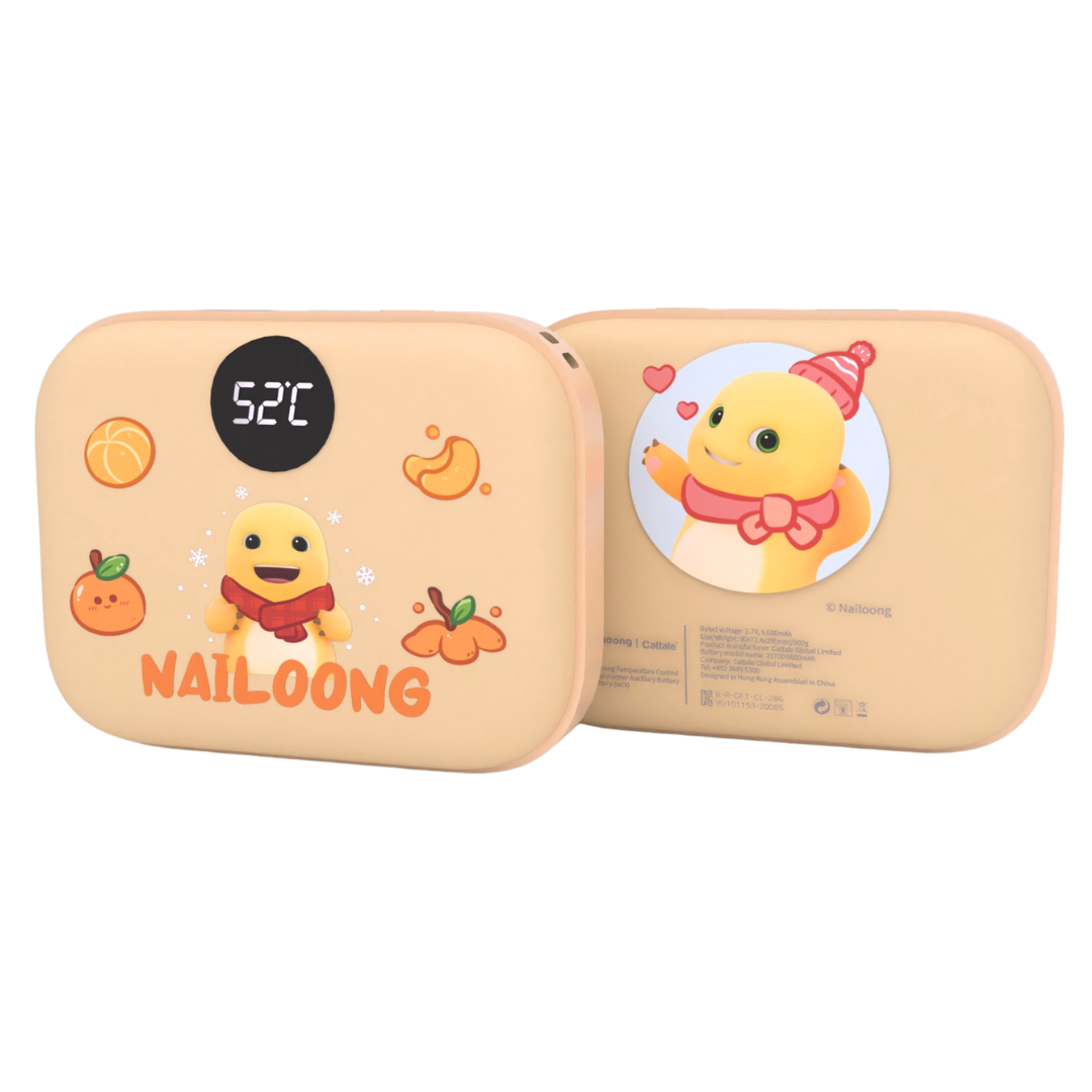 Nailoong 奶龍 - 2合1 暖手蛋+9,600mAh外置充電器 - 搞怪時刻