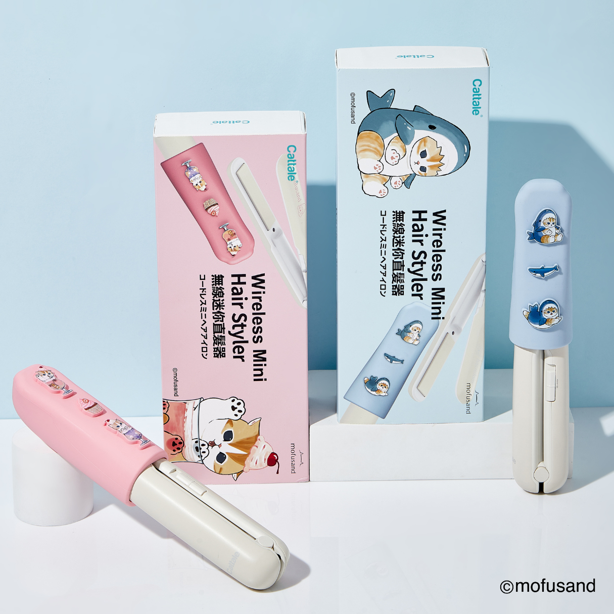Mofusand Cordless Mini Hair Straightener