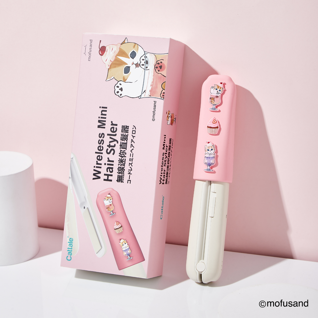 Mofusand Cordless Mini Hair Straightener