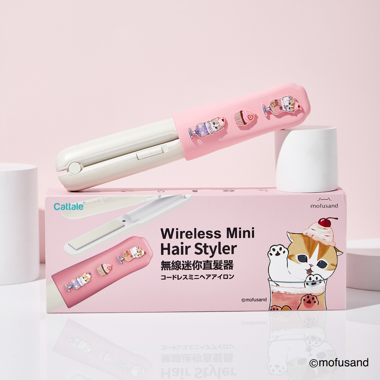 Mofusand Cordless Mini Hair Straightener