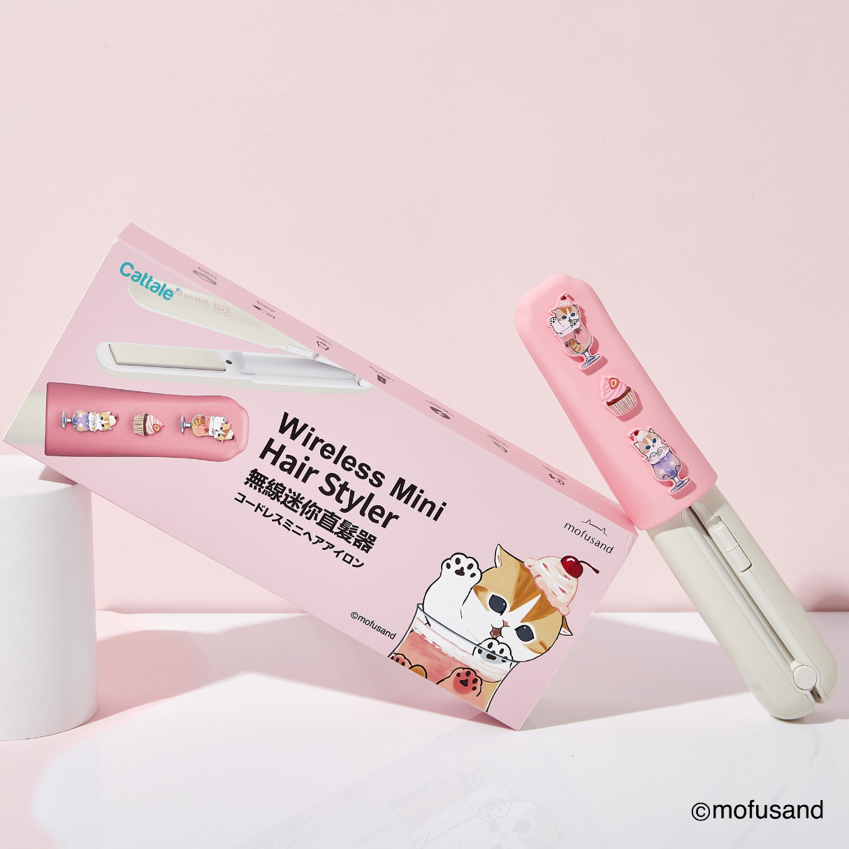 Mofusand Cordless Mini Hair Straightener