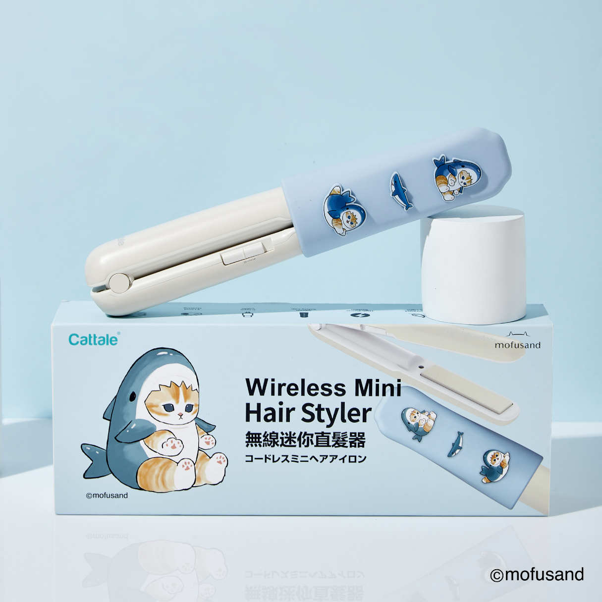 Mofusand Cordless Mini Hair Straightener