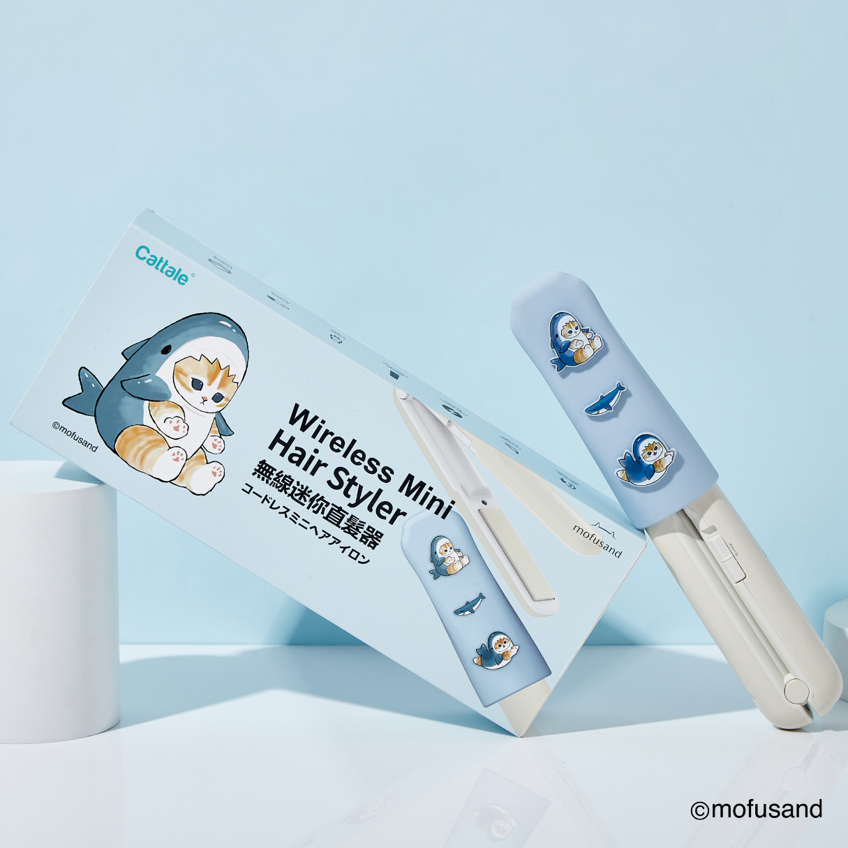Mofusand Cordless Mini Hair Straightener