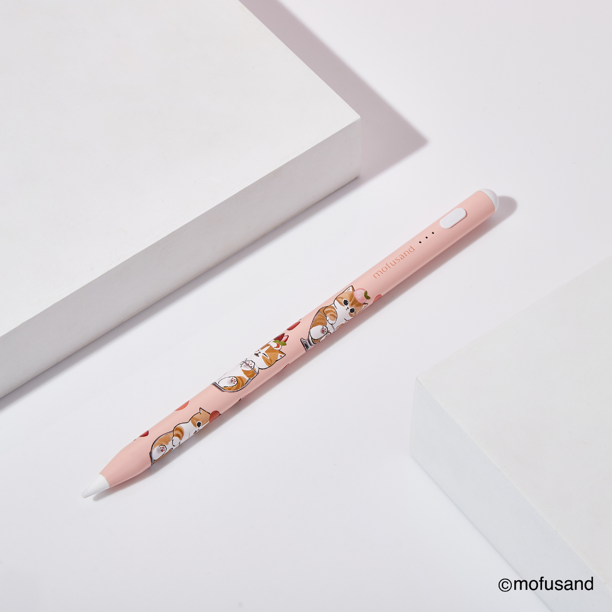 Cattale - mofusand 磁吸主動式觸控筆 (iPad 專用) - 甜品貓貓