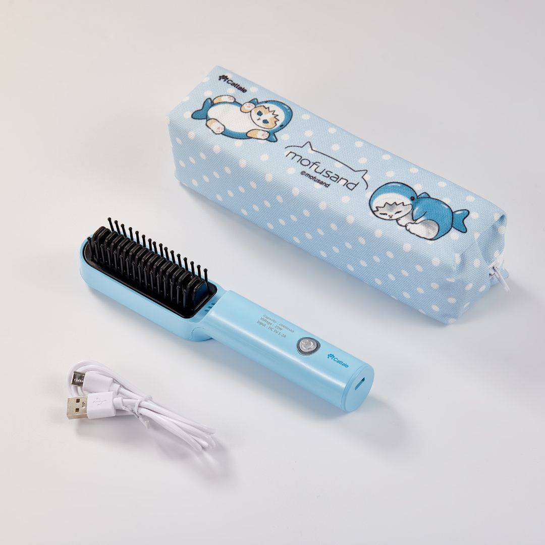 Cattale - Mofusand Cordless Thermal Styling Comb (Shark Cat)