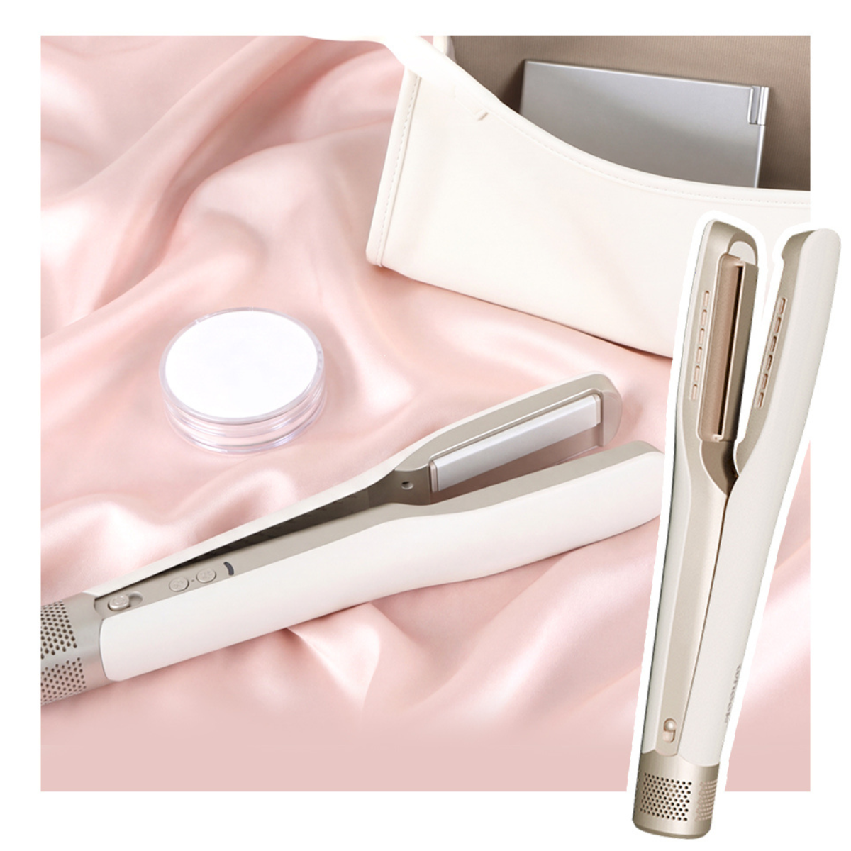 Wheek–WK31-NanoSilk奈米絲柔二合一負離子吹風直髮器-Ivory
