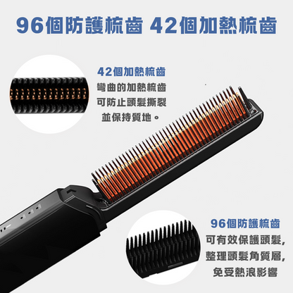 Coolean - CL604 - Korean Wireless Mini Ultra-thin Straightening Brush