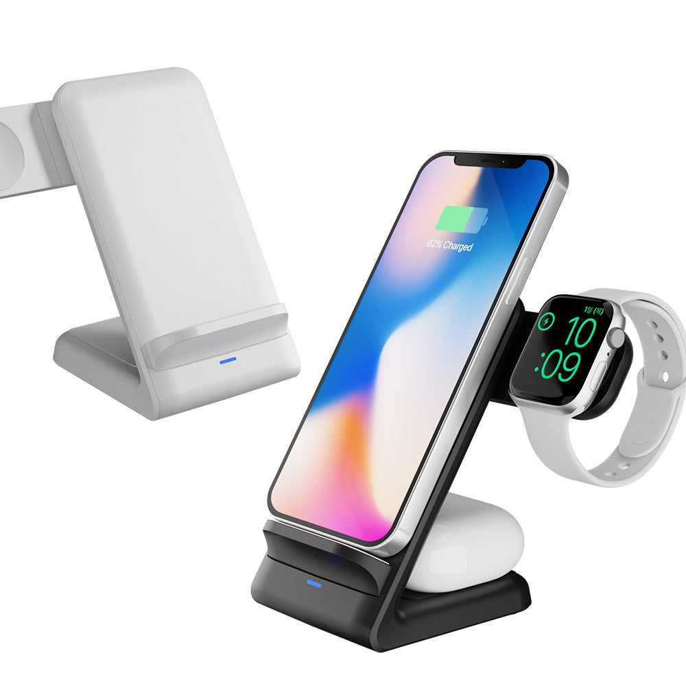 Coolean - SMODO-214 - 15W 3-in-1 Foldable Multi-Function Fast Wireless Charger